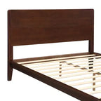 GDFStudio Julia Lit plateforme moderne du milieu du siècle de 30,5 cm en bambou avec support métallique à lattes de bois