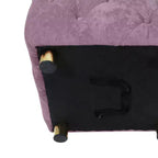 TUYOHW 18 Pouf Cube Moderne avec Tabouret Repose-Pieds Rembourré en Velours Petit Tabouret de Coiffeuse avec Cadre en Bois Pouf pour Salon, Chambre à Coucher, Entrée