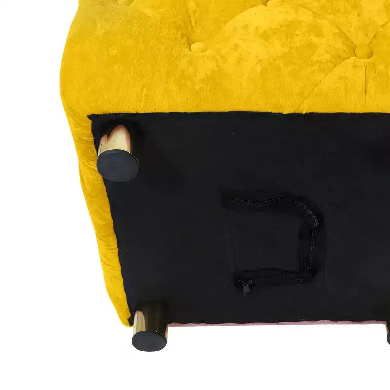 TUYOHW 18 Pouf Cube Moderne avec Tabouret Repose-Pieds Rembourré en Velours Petit Tabouret de Coiffeuse avec Cadre en Bois Pouf pour Salon, Chambre à Coucher, Entrée