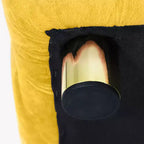 TUYOHW 18 Pouf Cube Moderne avec Tabouret Repose-Pieds Rembourré en Velours Petit Tabouret de Coiffeuse avec Cadre en Bois Pouf pour Salon, Chambre à Coucher, Entrée