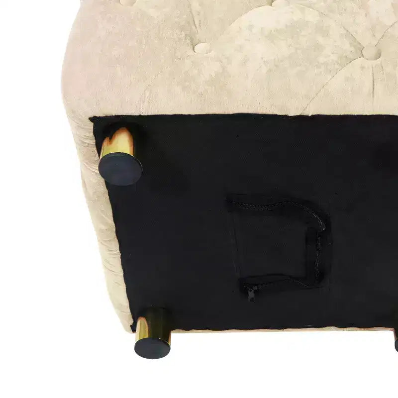 TUYOHW 18 Pouf Cube Moderne avec Tabouret Repose-Pieds Rembourré en Velours Petit Tabouret de Coiffeuse avec Cadre en Bois Pouf pour Salon, Chambre à Coucher, Entrée