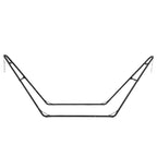 Support de hamac double réglable, cadre en acier pour balcon extérieur, porche, terrasse, plate-forme et jardin, 2,74-4,27 m, capacité de charge de 250 kg