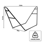 Support de hamac double réglable, cadre en acier pour balcon extérieur, porche, terrasse, plate-forme et jardin, 2,74-4,27 m, capacité de charge de 250 kg