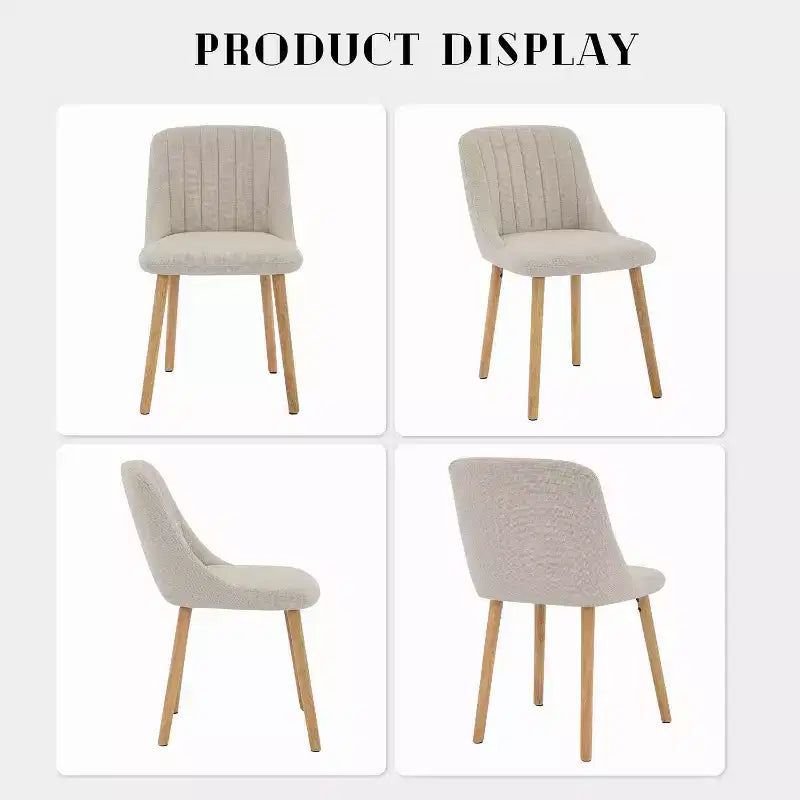 COZONY Chaises Modernes de Salle à Manger et de Cuisine, Chaises d'Appoint Rembourrées en Tissu pour Salon