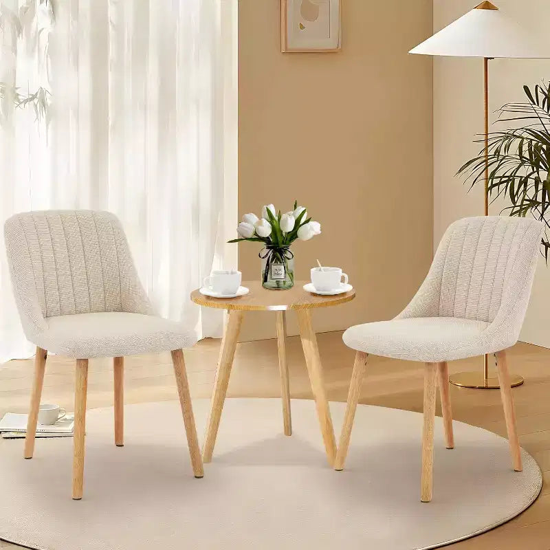 COZONY Chaises Modernes de Salle à Manger et de Cuisine, Chaises d'Appoint Rembourrées en Tissu pour Salon