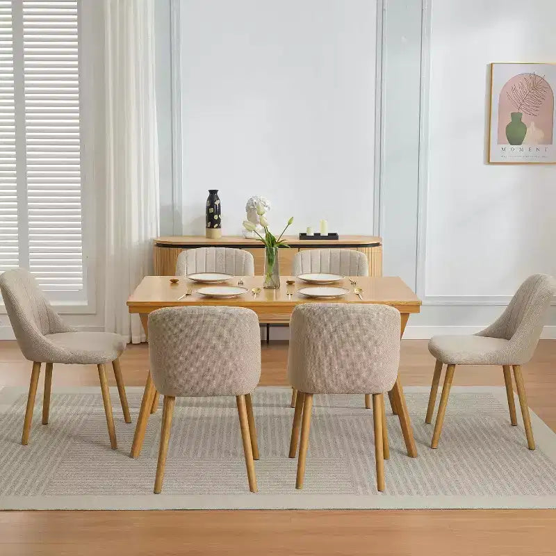 COZONY Chaises Modernes de Salle à Manger et de Cuisine, Chaises d'Appoint Rembourrées en Tissu pour Salon