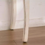 Console table antique blanche effet vieilli Table d'entrée vintage Table d'appoint de canapé Table d'appoint de style rustique français avec pieds incurvés - ModernLuxe