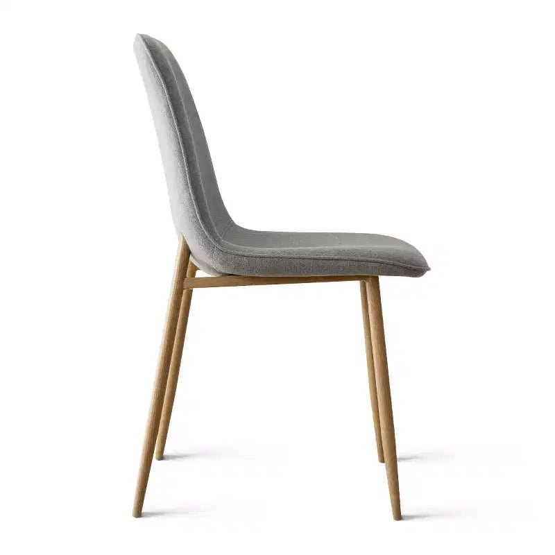Ensemble de salle à manger 5 pièces pour 4 personnes, table ronde avec 4 chaises rembourrées, pieds en chêne pour appartement, meubles d'intérieur - Panipeachy
