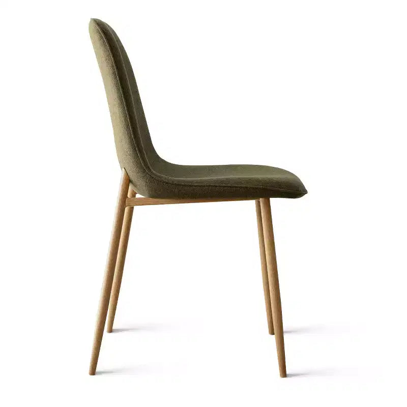 Ensemble de salle à manger 5 pièces pour 4 personnes, table ronde avec 4 chaises rembourrées, pieds en chêne pour appartement, meubles d'intérieur - Panipeachy