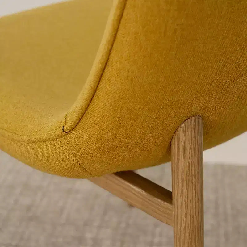 Ensemble de salle à manger 5 pièces pour 4 personnes, table ronde avec 4 chaises rembourrées, pieds en chêne pour appartement, meubles d'intérieur - Panipeachy