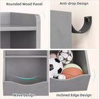 COZONY Lot de 2 étagères à Livres et Unités de Rangement de Jouets pour Enfants, Bibliothèque Autoportante en Bois à 3 Niveaux avec 7 Compartiments pour Chambre, Salle de Jeux, Crèche