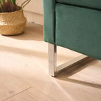 Banc de rangement moderne TUYOHW avec accoudoirs et pieds argentés, banc de bout de lit rembourré en velours, tabouret de coiffeuse pour salon, chambre, entrée