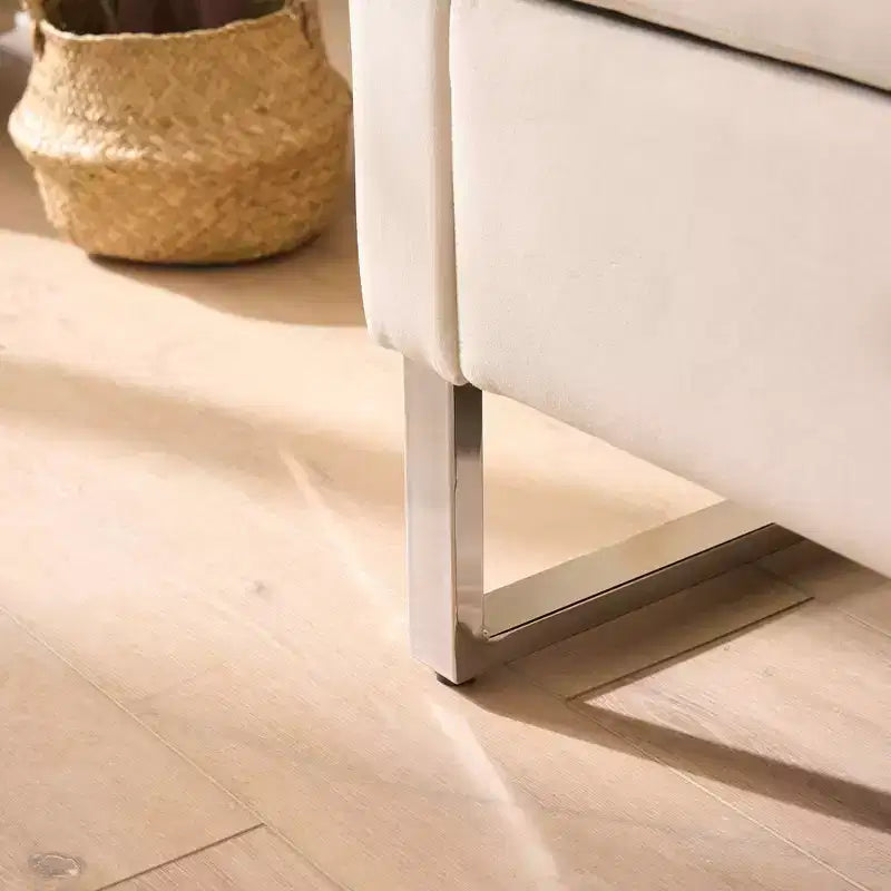 Banc de rangement moderne TUYOHW avec accoudoirs et pieds argentés, banc de bout de lit rembourré en velours, tabouret de coiffeuse pour salon, chambre, entrée