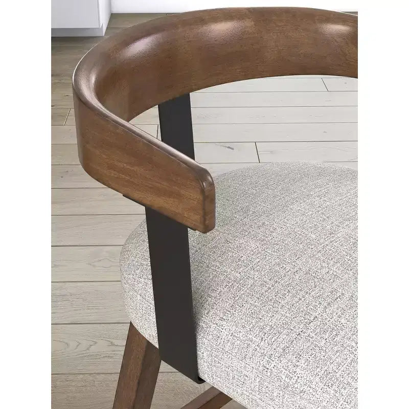 Signature Design by Ashley Ralene Tabourets de Bar Pivotants Rembourrés Hauteur Comptoir, Lot de 2, Marron Moyen