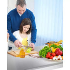 Table de travail en acier inoxydable avec étagère inférieure réglable - Table de préparation commerciale pour cuisine, restaurant, garage