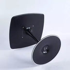 Table à manger tulipe carrée noire de 31,5 pouces, petite table de cuisine moderne du milieu du siècle avec base piédestal en métal