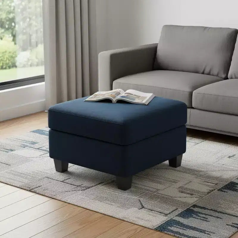 25 poufs de rangement en velours