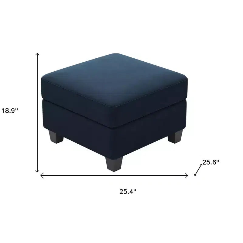 25 poufs de rangement en velours
