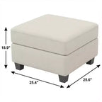 25 poufs de rangement en velours