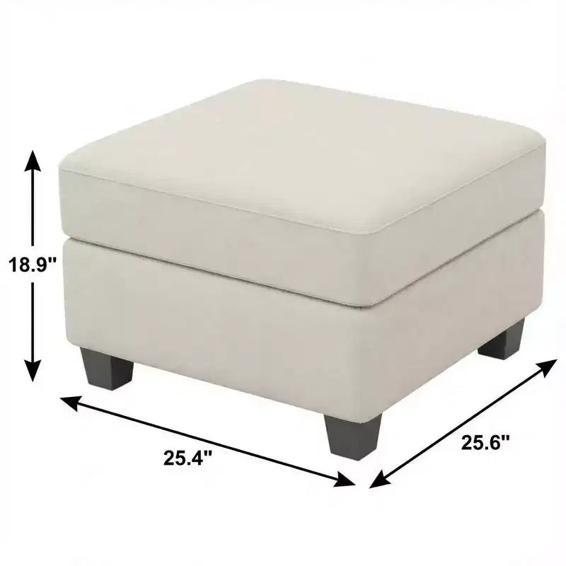25 poufs de rangement en velours