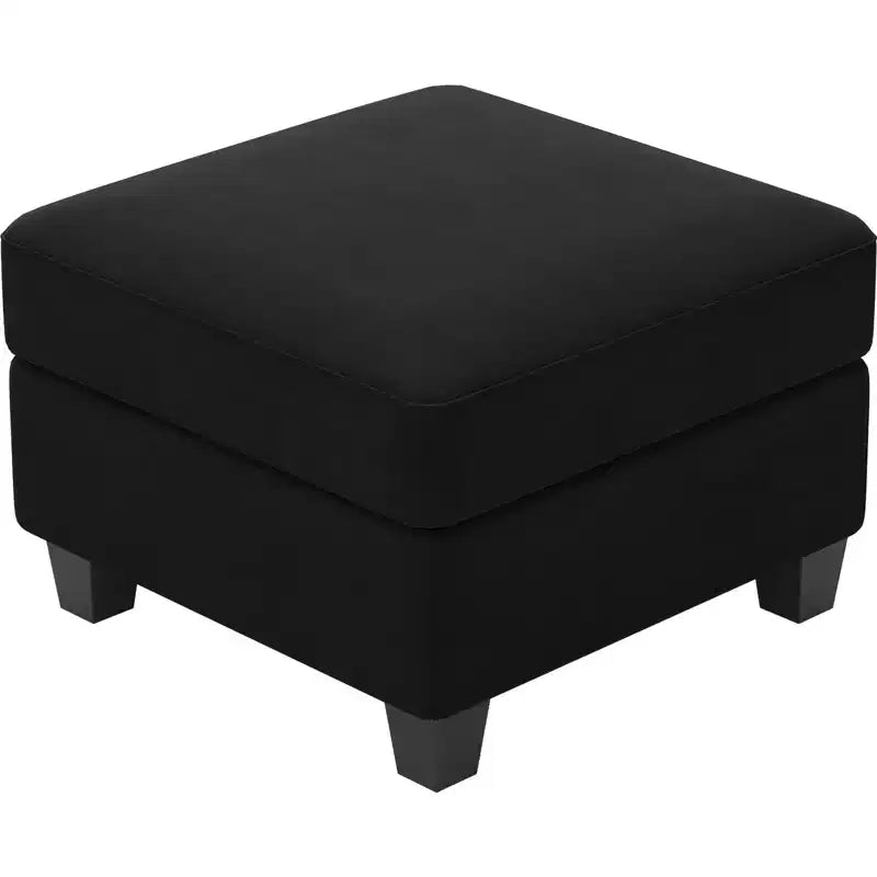 25 poufs de rangement en velours
