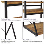 Mini étagère à 4 niveaux avec prise de courant et rangement, support pour mini-réfrigérateur, table pour four à micro-ondes, meuble de bar, pour cuisine, salon, bureau