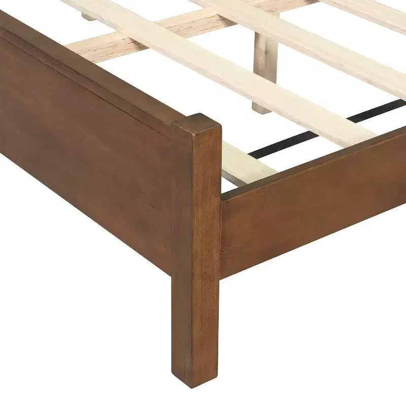 Christopher Knight Home Megan Cadre de Lit Contemporain en Bois avec Tête de Lit Rembourrée en Rotin