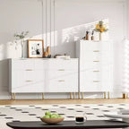 Commode à 5 tiroirs avec tiroirs larges - Meuble de rangement moderne en bois pour chambre, salon, dressing et couloir