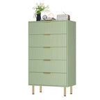 Commode à 5 tiroirs avec tiroirs larges - Meuble de rangement moderne en bois pour chambre, salon, dressing et couloir
