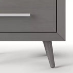 Table de chevet à 2 tiroirs Cranbrook Child Craft pour chambre de bébé ou d'enfant, grands tiroirs de rangement, en pin robuste, finition non toxique et sans danger pour les bébés