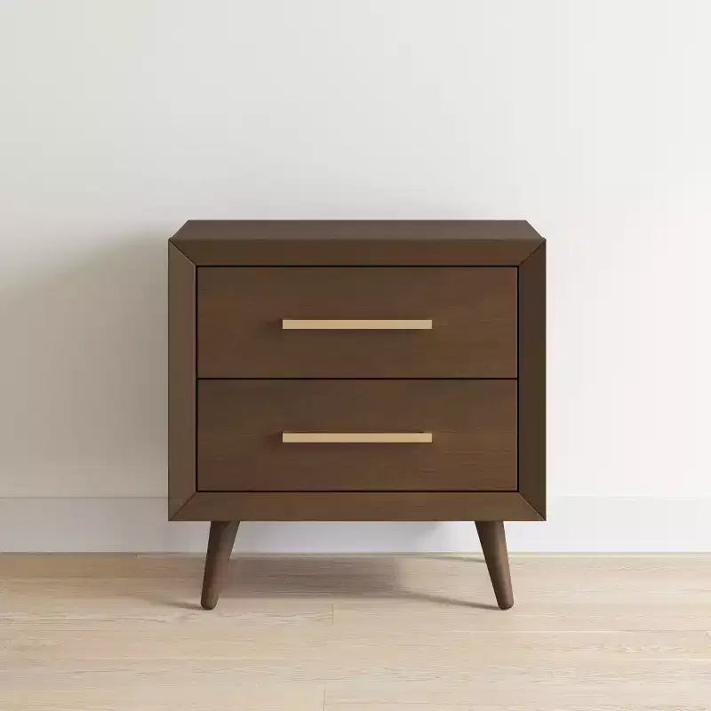 Table de chevet à 2 tiroirs Cranbrook Child Craft pour chambre de bébé ou d'enfant, grands tiroirs de rangement, en pin robuste, finition non toxique et sans danger pour les bébés