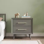 Table de chevet à 2 tiroirs Cranbrook Child Craft pour chambre de bébé ou d'enfant, grands tiroirs de rangement, en pin robuste, finition non toxique et sans danger pour les bébés