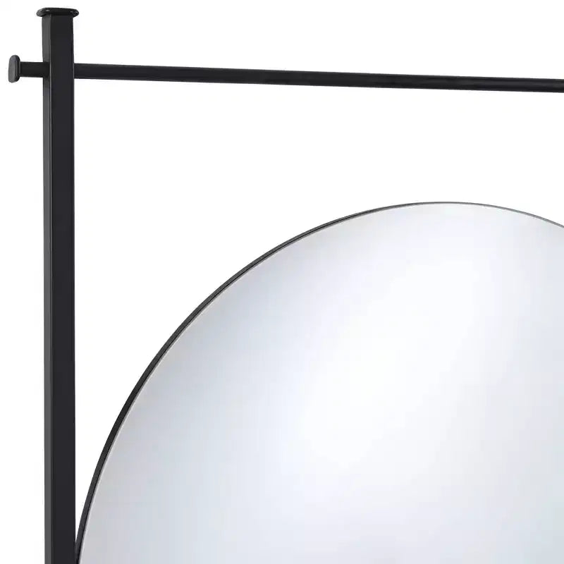 Miroir mural rond noir Uttermost Nassau 30x33