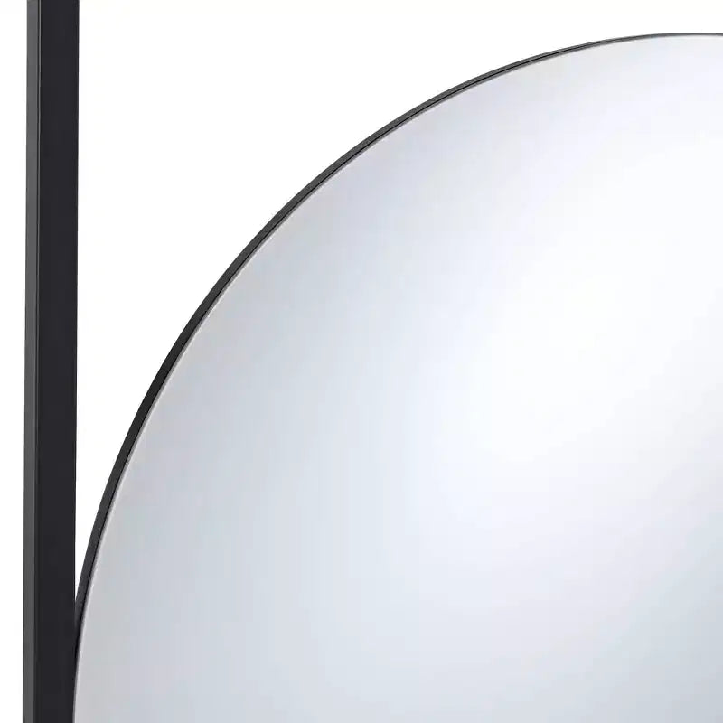 Miroir mural rond noir Uttermost Nassau 30x33