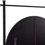 Miroir mural rond noir Uttermost Nassau 30x33
