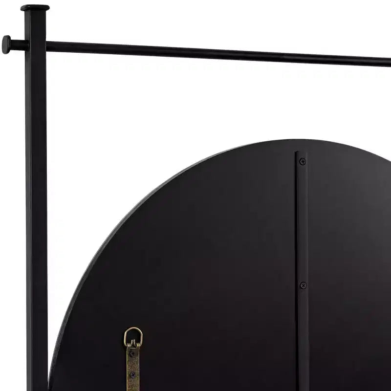 Miroir mural rond noir Uttermost Nassau 30x33