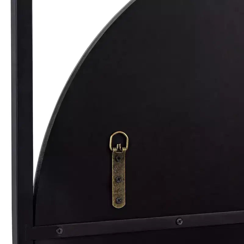 Miroir mural rond noir Uttermost Nassau 30x33