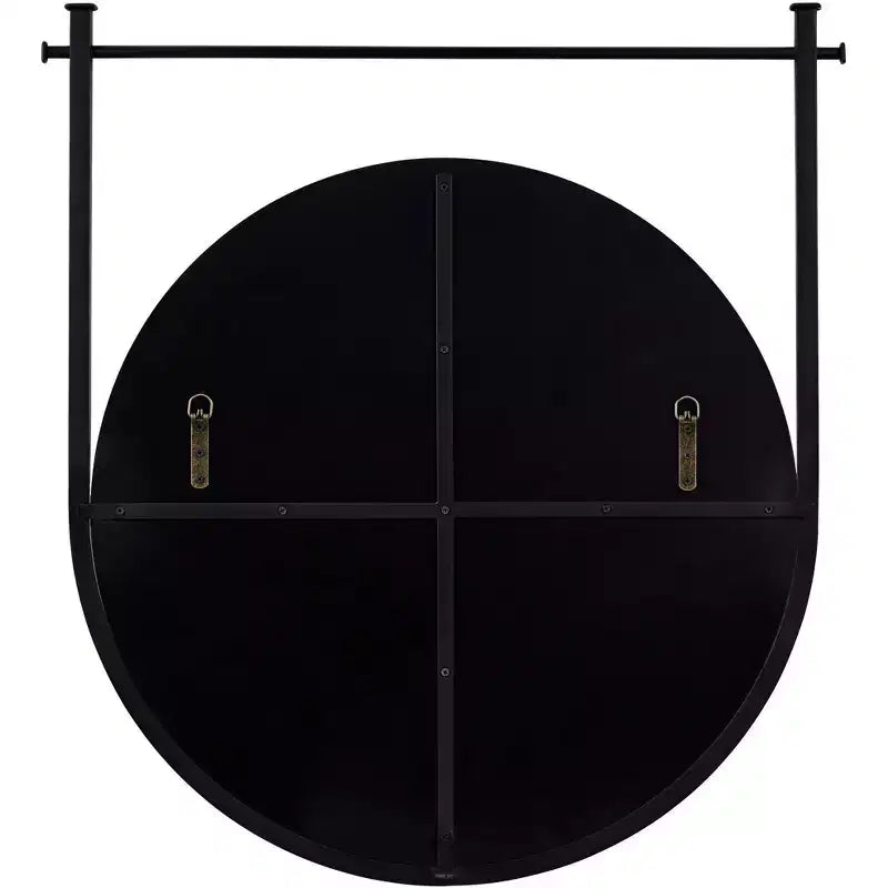 Miroir mural rond noir Uttermost Nassau 30x33