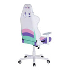 Fauteuils de jeu PC TUYOHW Kawaii avec hauteur réglable, oreiller lombaire tête et cœur, chaise pivotante à 360° pour la maison et le bureau, charge maximale de 113 kg, rose/vert/violet/blanc