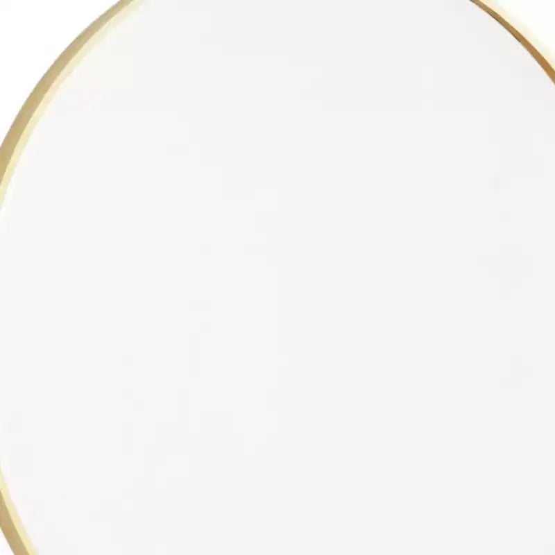 Miroir de salle de bain HomeRoots 30 avec cadre rond en métal doré