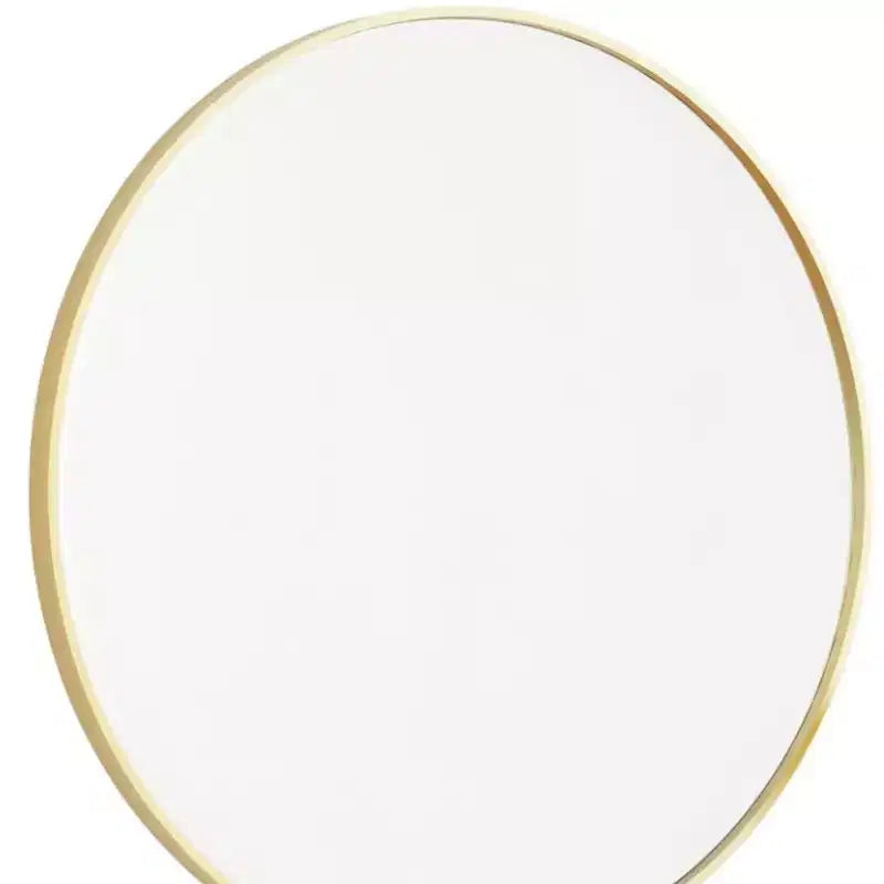 Miroir de salle de bain HomeRoots 30 avec cadre rond en métal doré