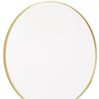 Miroir de salle de bain HomeRoots 30 avec cadre rond en métal doré