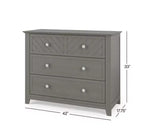 Ensemble de chambre de bébé 3 pièces Atwood de Child Craft, incluant un lit convertible 4-en-1, une commode et un chiffonnier