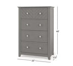 Ensemble de chambre de bébé 3 pièces Atwood de Child Craft, incluant un lit convertible 4-en-1, une commode et un chiffonnier