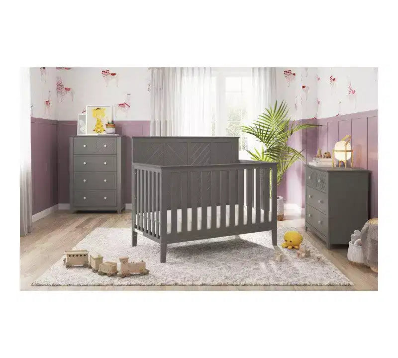 Ensemble de chambre de bébé 3 pièces Atwood de Child Craft, incluant un lit convertible 4-en-1, une commode et un chiffonnier