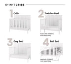 Ensemble de chambre de bébé 3 pièces Atwood de Child Craft, incluant un lit convertible 4-en-1, une commode et un chiffonnier