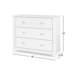 Ensemble de chambre de bébé 3 pièces Atwood de Child Craft, incluant un lit convertible 4-en-1, une commode et un chiffonnier