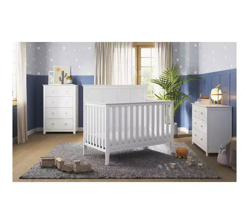 Ensemble de chambre de bébé 3 pièces Atwood de Child Craft, incluant un lit convertible 4-en-1, une commode et un chiffonnier