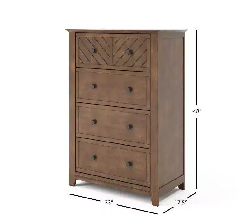 Ensemble de chambre de bébé 3 pièces Atwood de Child Craft, incluant un lit convertible 4-en-1, une commode et un chiffonnier