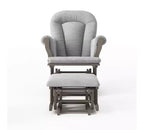 Ensemble fauteuil à bascule et pouf Child Craft Cozy Glider, coussin rembourré avec poches de rangement pratiques, base et cadre en bois massif